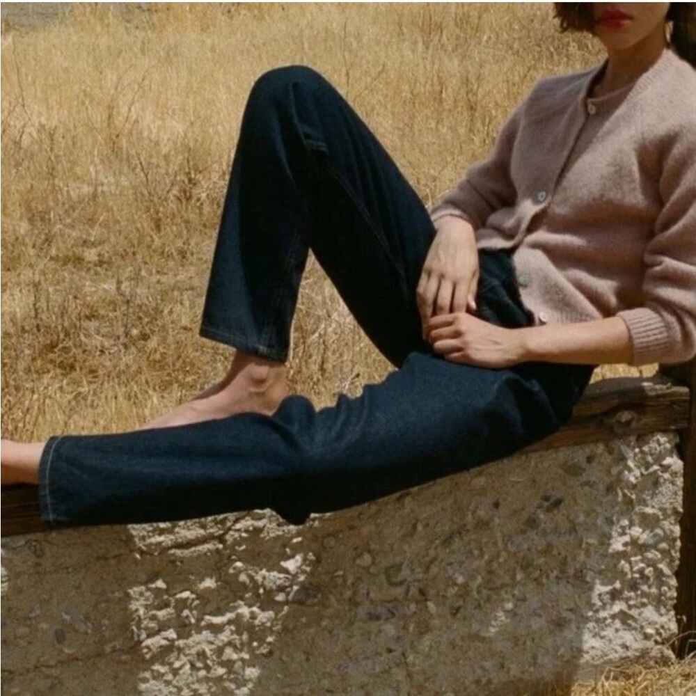 💕DOEN💕 Lady Jean Ultra High Waisted Barrel Leg Rinse Wash Dark Country‎ Boho 31